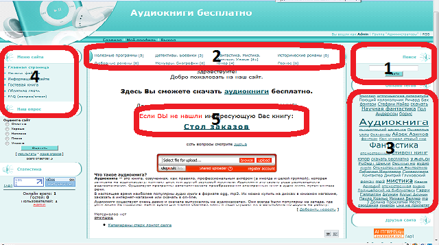 Навигация по сайту